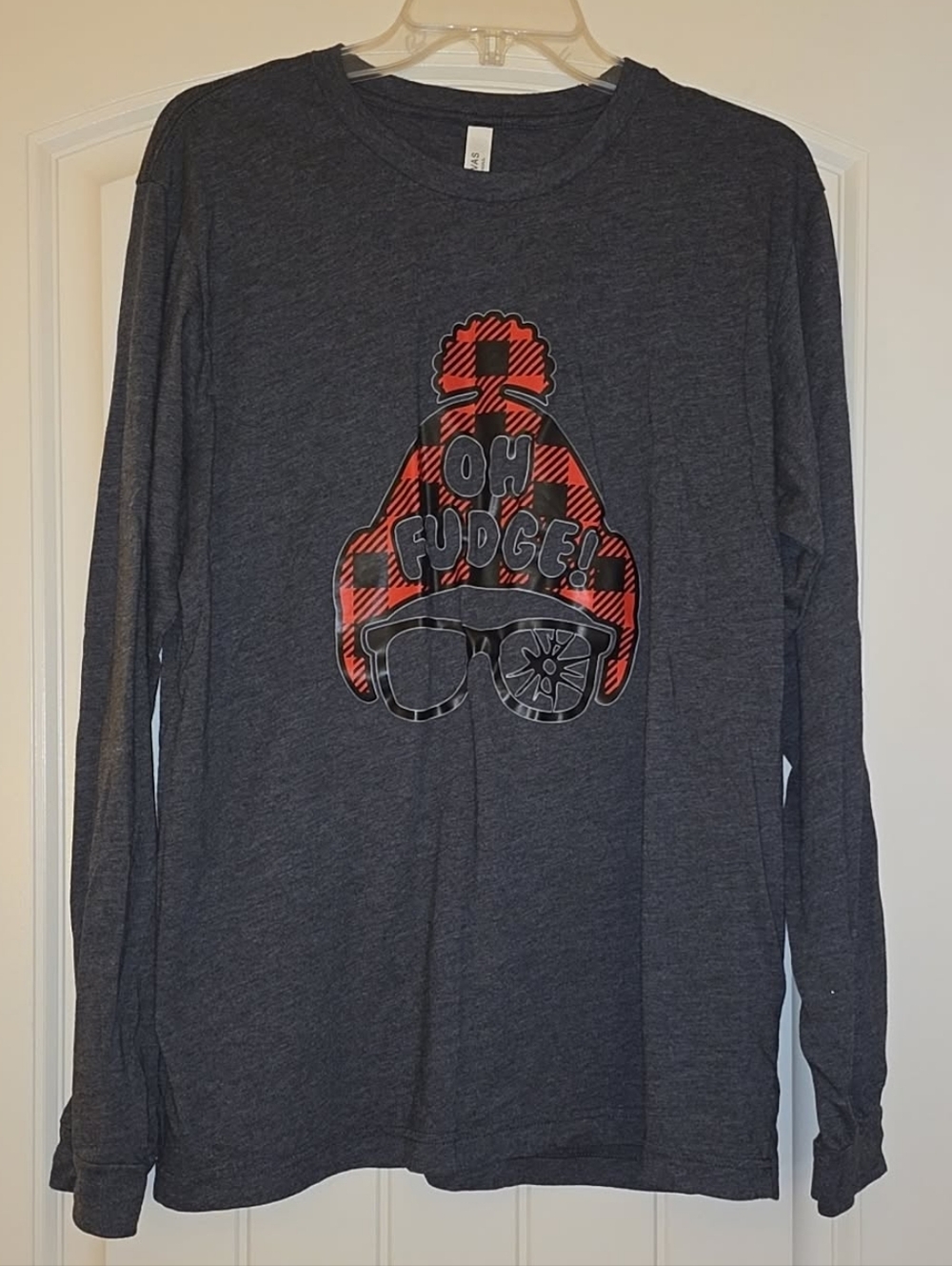 Ralphie "OH FUDGE" Dark Gray Graphic Tee Size XL